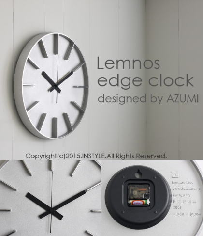 未使用　レムノス 壁掛け時計 ブラック AZ-0115 アルミニウム Lサイズ 未使用 レムノス 壁掛け時計 ブラック AZ-0115 アルミニウム Lサイズ