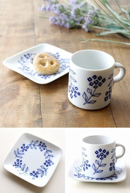 日本製ガラスセラミックマグカップ アイデアさら皿 - 食器