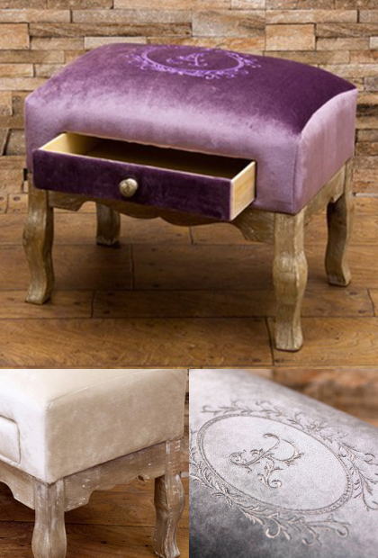 ☆ドロワースツール マーヴェラス スツール イス ベルベット
